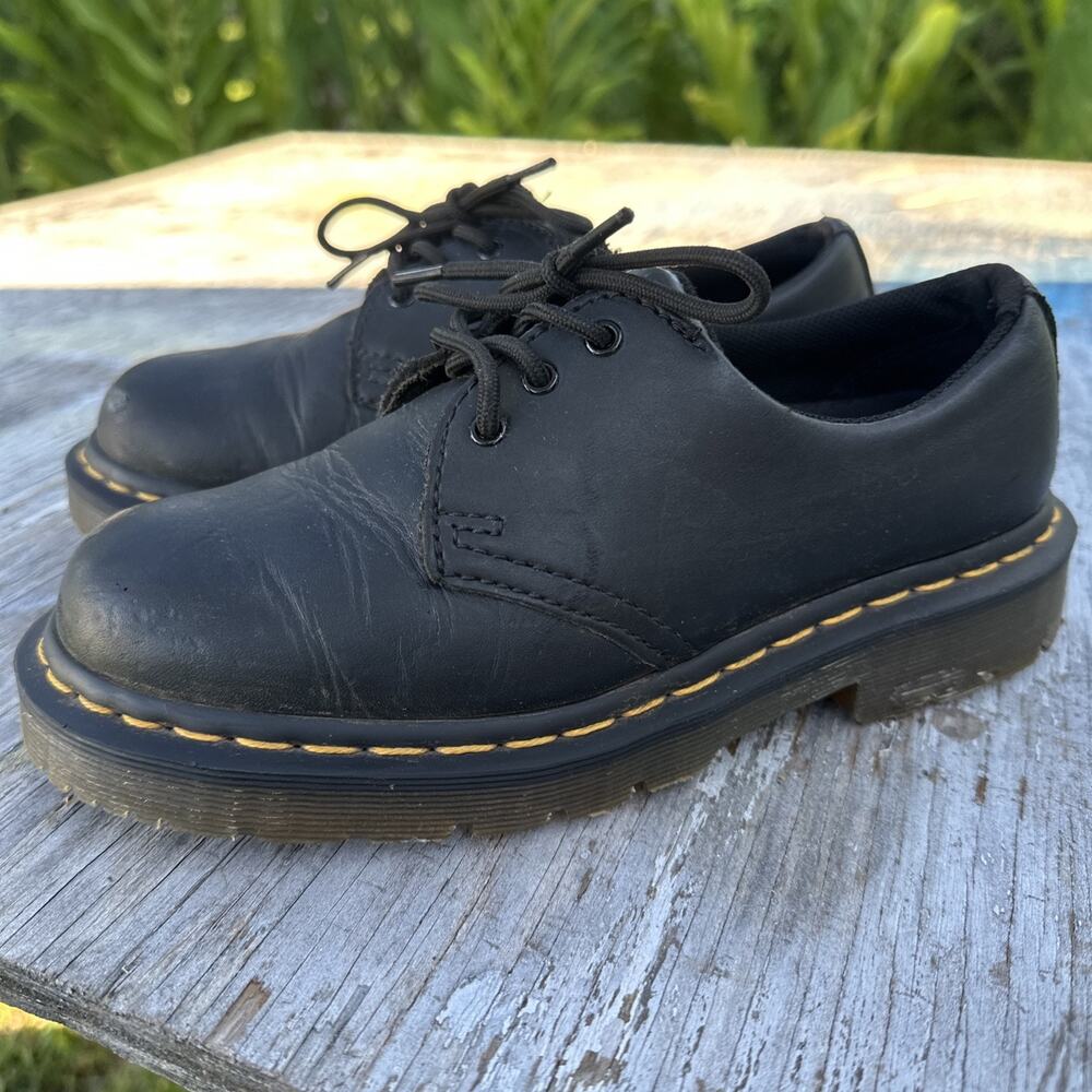 Doc Dr. Martens 1461 SR Slip-Resistant Black Leather Work Shoes M5 W6 EU37